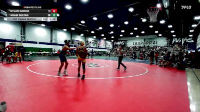 132 lbs 1st Place Match - Dylan Garcia, Temecula Valley vs Adam Sultan, Vista Murrieta