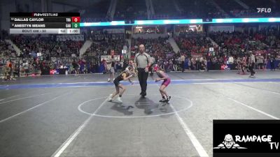 55 lbs Cons. Round 2 - Dallas Caylor, Trailhands vs Anestyn Means, Carroll