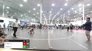 100 lbs Rr Rnd 7 - Braidyn Taby, Rampage vs Justin Wildy, Kraken Red