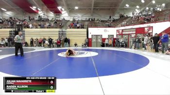 90-99 lbs Semifinal - Julian Navarrete, Central vs Raiden Allison, Middletown