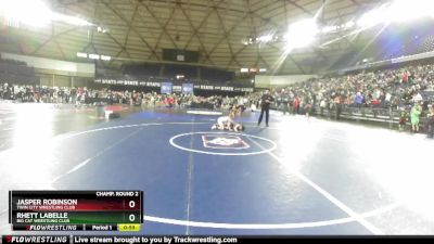 71 lbs Champ. Round 2 - Rhett LaBelle, Big Cat Wrestling Club vs Jasper Robinson, Twin City Wrestling Club