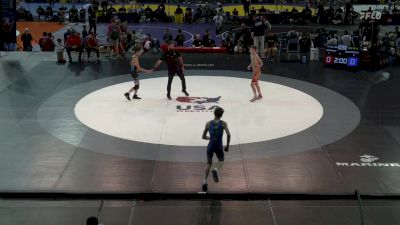 100 lbs Rnd Of 16 - Ethan Humphrey, IA vs Justin Farnsworth, PA