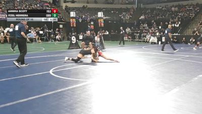 120 lbs Round Of 16 - Annika Scott, Folsom (SJ) vs Itzel Herrera, Corona (SS)