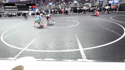 138 lbs Quarterfinal - Brenden Rayl, GCity Boyz vs Karlin Ducote, Sulphur Jr. Storm