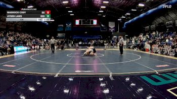 138 lbs Finals (2 Team) - Ayden Laws, Rutherfordton-Spindale Central High School vs Maddock Cody, Seaforth High School