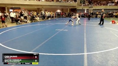 95 lbs Champ. Round 1 - Easton Chisholm, BBE (Belgrade/Brooten) vs Cash Salinas, Westfield