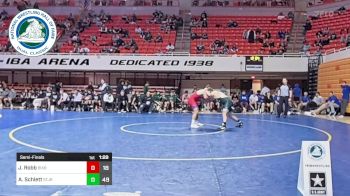 215 lbs Semifinal - Jersey Robb, Bixby High School vs Aidan Schlett, St. Joseph Regional