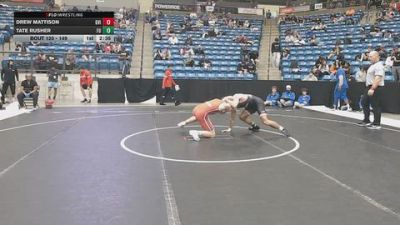 149 lbs Champ. Round 2 - Drew Mattison, Grand View (Iowa) vs Tate Rusher, Friends University