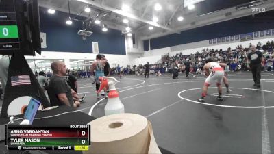 138 lbs Quarterfinal - Tyler Mason, La Mirada vs Arno Vardanyan, World Team Training Center