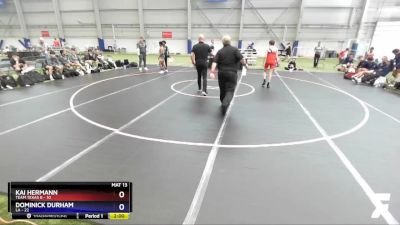 106 lbs Placement Matches (16 Team) - Kai Hermann, Team Texas B vs Dominick Durham, LA