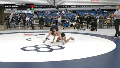 64 lbs 3rd Place Match - Amina Perez, Greg Gomez Trained Wrestling vs Kinsley Kirwan