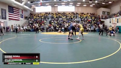 157 lbs Cons. Round 5 - Dominic Duvall, ROOTSTOWN vs Dylan Hasenohrl, OLMSTED FALLS