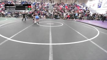 Girls 100 lbs 3rd Place Match - Ann Porter, Gilroy Girls vs Ava Caceres, Santa Teresa Girls