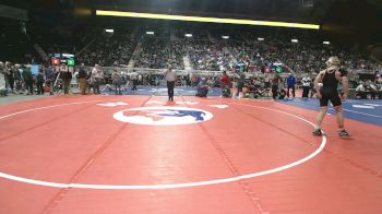 4A-138 lbs Champ. Round 1 - Caide Peak, Natrona County vs Breckin Henry, Thunder Basin High School