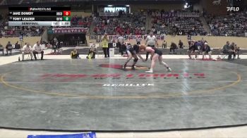 157 lbs Semifinal - Jake Dowdy, Union County vs Tony Leader, Boyd County