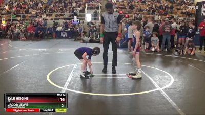 56 lbs Quarterfinal - Levi Linz, St Gertrude vs Hudson Townsend, Ohio Hereos