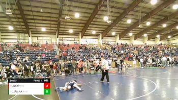 95 lbs Cons. Round 5 - Lyman Nau Rarick, Westlake vs Porter Dahl, Millard Wrestling Club