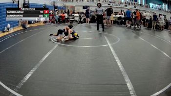 56 lbs Round 1 (6 Team) - Parker Alfau, The Storm Center vs Zayden Davis, Creeks Wrestling