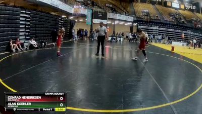 125 lbs Champ. Round 1 - Conrad Hendriksen, Oklahoma vs Alan Koehler, Nebraska