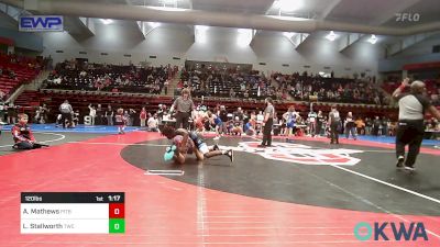 120 lbs Quarterfinal - Artemus Mathews, Pitbull Wrestling Academy vs Levi Stallworth, Tahlequah Wrestling Club