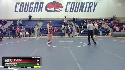 285 lbs 1st Place Match - Sam Pereira, Simon Fraser (B.C.) vs Garrett Olbrich, Pacific (OR)