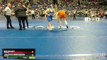 285 lbs Champ. Round 1 - Jonathan Germundson, Stanley vs Ben Roundy, Killdeer