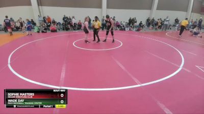 195-201 lbs Round 2 - Wade Day, Pace Rockwall Training Center vs Sophie Masters, Keller Wrestling Club