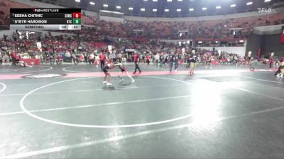 80 lbs Semifinal - Eesha Chithic, Sussex Sabercats Wrestling Club vs Steyr Hardison, B.A.M Training Center