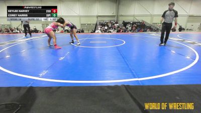 140 lbs Rr Rnd 1 - Keylee Harvey, Storm Wrestling Center vs Corey Harris, Super Girls 7-12