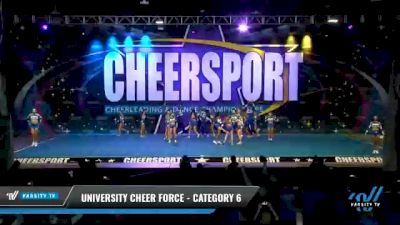 University Cheer Force - Category 6 [2021 L6 International Open Coed - Small Day 1] 2021 CHEERSPORT National Cheerleading Championship