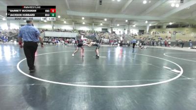 105 lbs Cons. Round 1 - Jackson Hubbard, Smoky Bear Wrestling Club vs Barrett Buchanan, Wave Wrestling Club