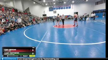132 lbs Champ. Round 1 - Tony Brogan, Castle View vs Casey Matthews, Newcastle/Upton