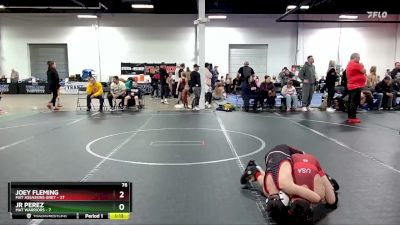 76 lbs Round 6 (8 Team) - JR Perez, Mat Warriors vs Joey Fleming, Mat Assassins Grey