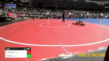 40 lbs Consi Of 4 - Waylon Pearson, Barnsdall Youth Wrestling vs Isaac Wicks, Englewood Live Wire