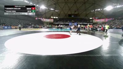 Boys 2A 190 lbs Champ. Round 1 - Elijah Veal, Sultan vs Kenneth Mullen, Mark Morris