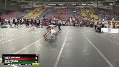 174 lbs Semis & 1st Wrestleback (8 Team) - Jason Hermann, Central vs Zane Pannell, Dubuque