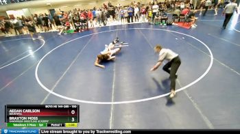 150 lbs Cons. Round 2 - Braxton Moss, Sanderson Wrestling Academy vs Aedan Carlson, Bountiful