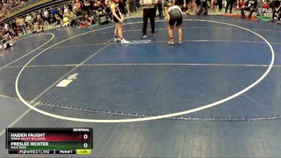 110 lbs Semifinal - Preslee Richter, Gold Rush vs Haiden Faught, Virgin Valley Bulldogs