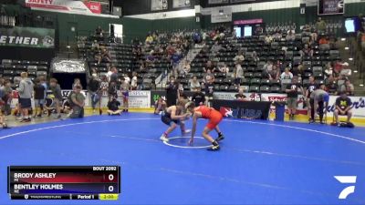 106 lbs Champ. Round 2 - Brody Ashley, MI vs Bentley Holmes, NE