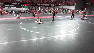 70 lbs Cons. Round 4 - Raelynn Delorit, Green Bay Preble vs Lillian Beyer, New London Youth Wrestling Club