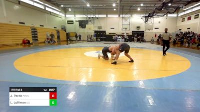 285B lbs Rr Rnd 3 - John Pardo, Penn vs Luke Luffman, Illinois