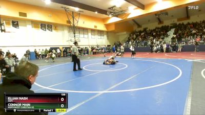 138 lbs Cons. Quarter - Elijah Nash, Hopi vs Connor Main, Northwest Christian HS