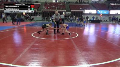 88 lbs Cons. Round 1 - Miles Affrunti, Summit Wrestling Club vs Jared Leonard, Upper Valley Aces Wresstling