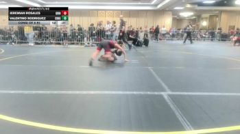 87 lbs Consi Of 8 #2 - Jeremiah Rosales, Grindhouse WC vs Valentino Rodriguez, Chagolla Trained WC