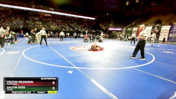 138 Class 1 lbs Quarterfinal - Colton Wilkinson, Plattsburg vs Dalton Doss, Tipton