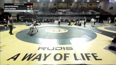 107 lbs Final - Jaclyn Bouzakis, Wyoming Seminary vs Kayla Batres, Greens Farms Academy