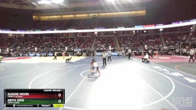 II-108 lbs Champ. Round 1 - Auggie Moon, Trinity School vs Keith King, John Glenn