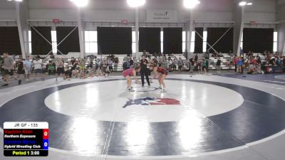 135 lbs Cons. Quarters - Kaylynn Allen, Northern Exposure vs Caroline Balica, Hybrid Wrestling Club