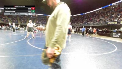 250 lbs Round Of 32 - Lucas Risser, Coudersport vs Gavin Hamm, Canon-McMillan