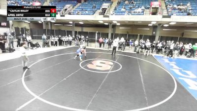 130 lbs 7th Place Match - Caitlin Ruley, Unattached vs April Ortiz, Unattached